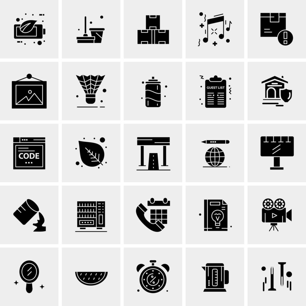 25 Universal Business Icons Vector Creative Icon Illustration to use in web and Mobile Related project