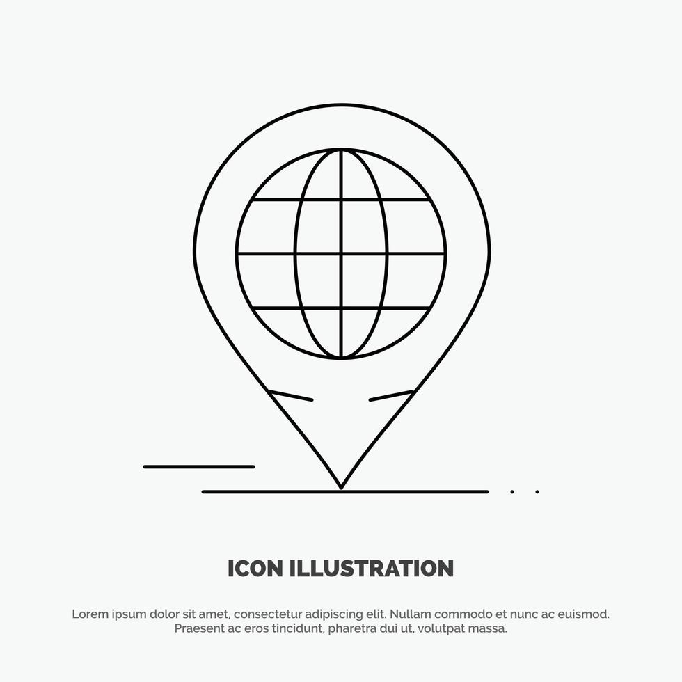 Business Forum Global Modern Line Icon Vector