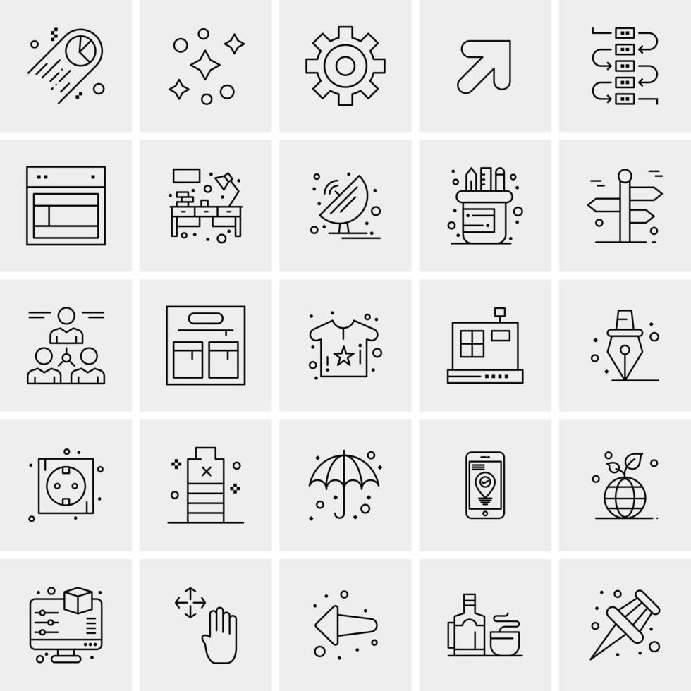 25 Universal Business Icons Vector Creative Icon Illustration to use in web and Mobile Related project