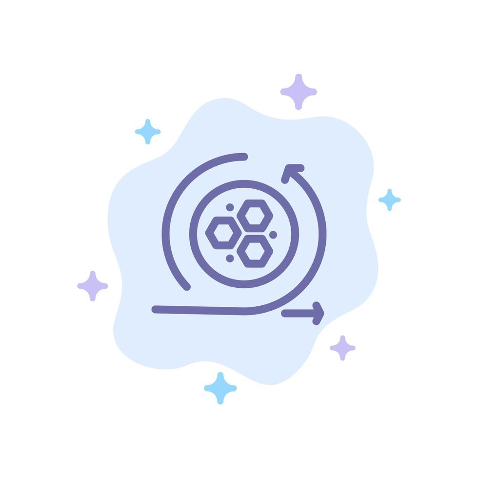 Modeling Api Modeling Science Blue Icon on Abstract Cloud Background vector