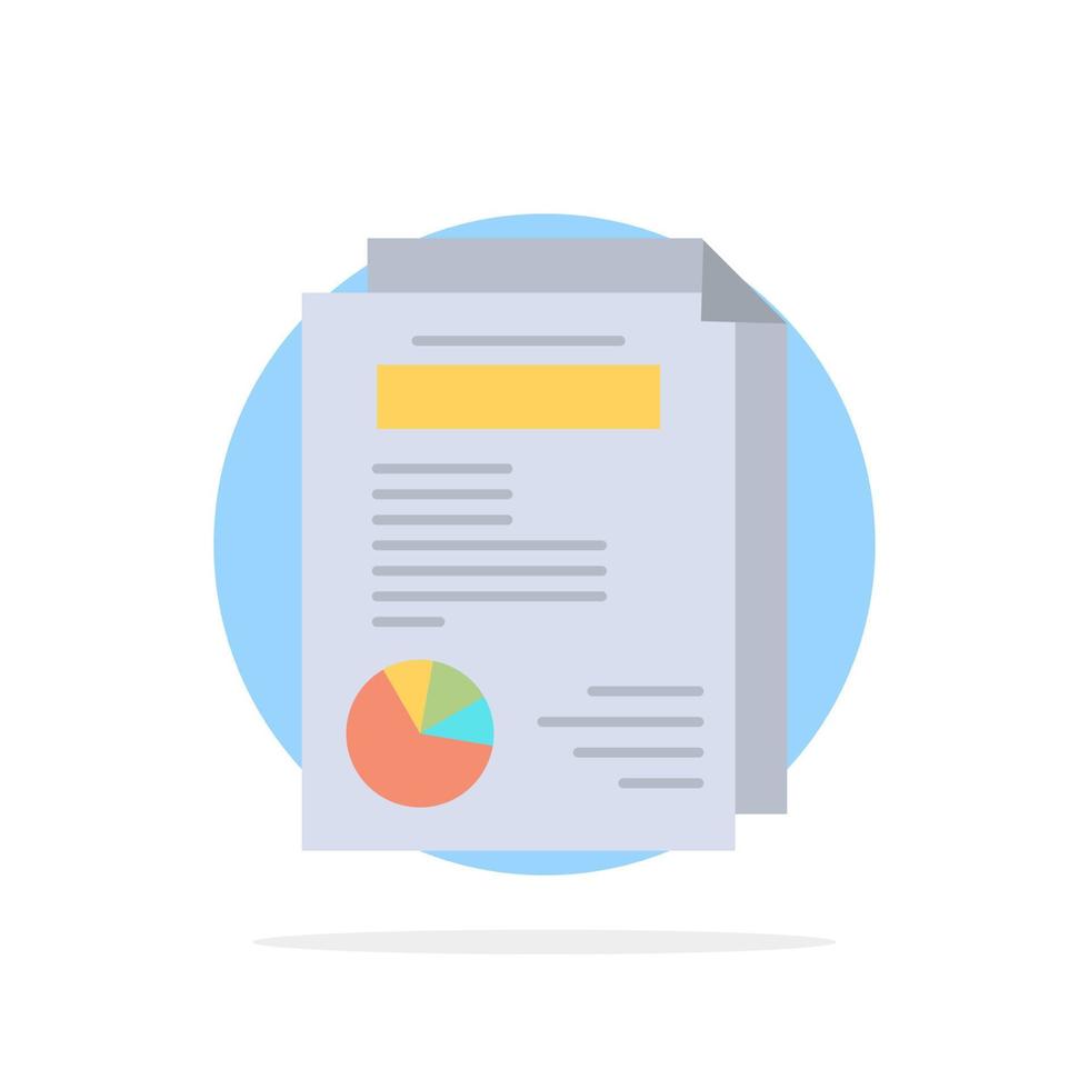 Page Layout Report Presentation Abstract Circle Background Flat color Icon vector