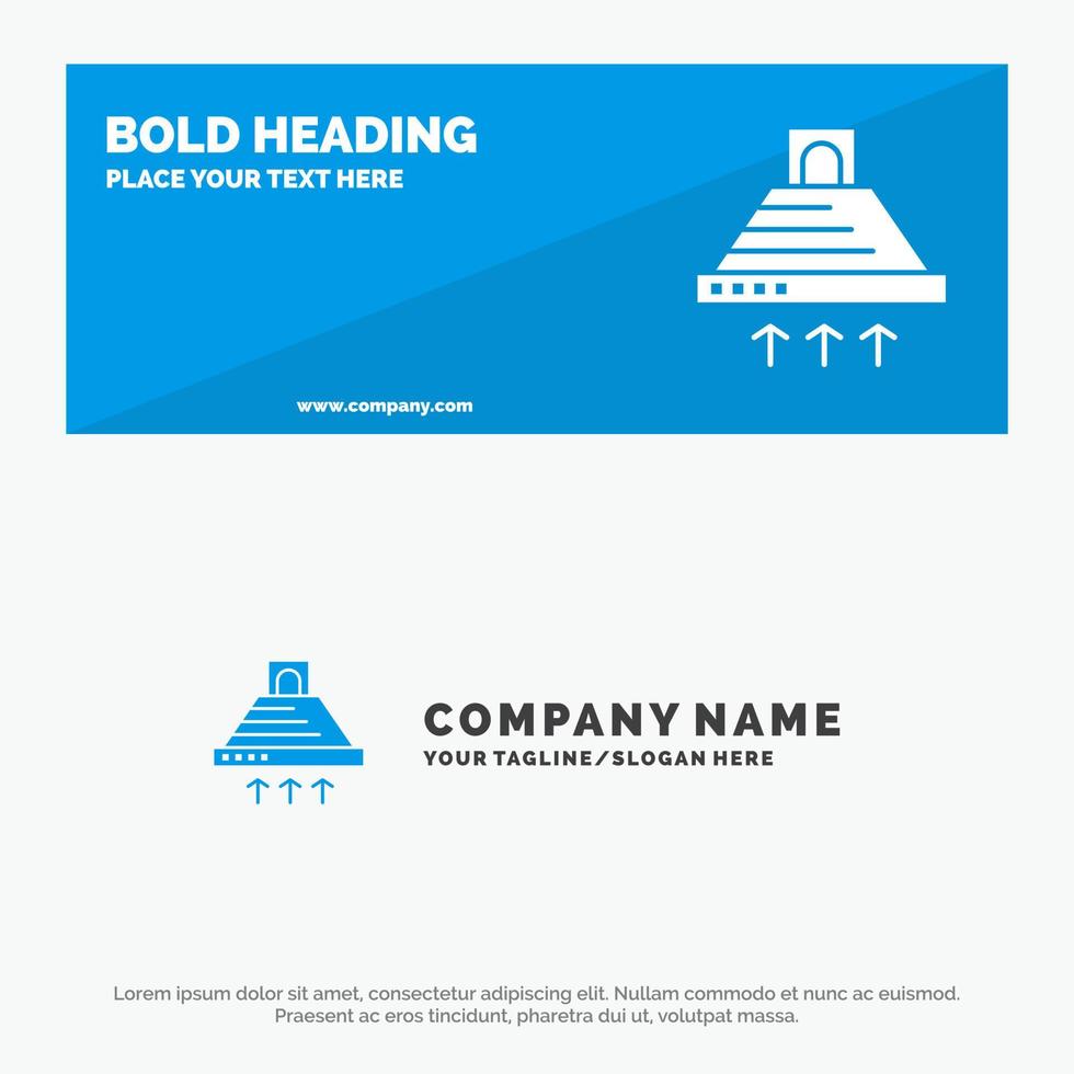Hood Cooking Kitchen Exhaust Smoke SOlid Icon Website Banner and Business Logo Template vector