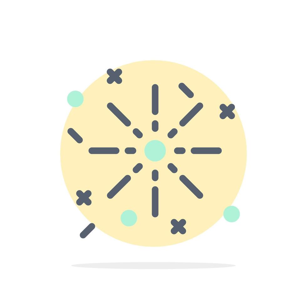 Fire Holiday Easter Abstract Circle Background Flat color Icon vector