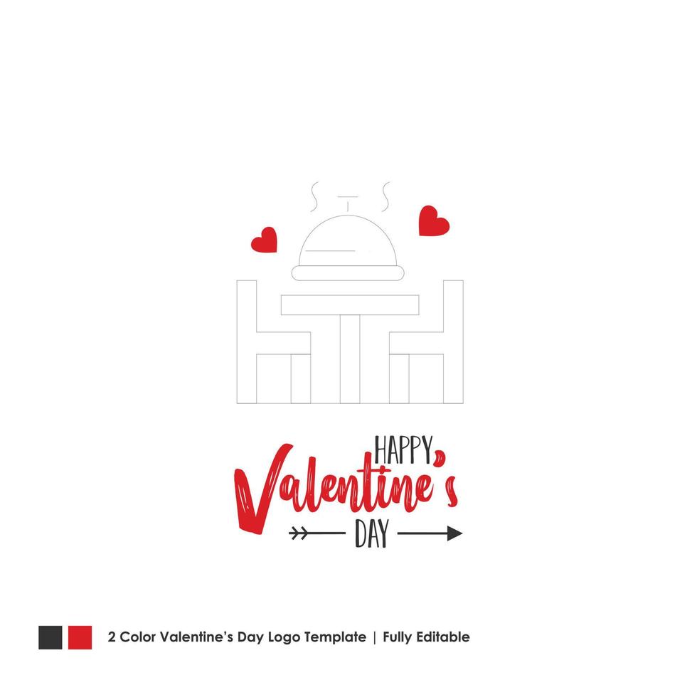 Happy Valentines Day Card Vector Lettering Background