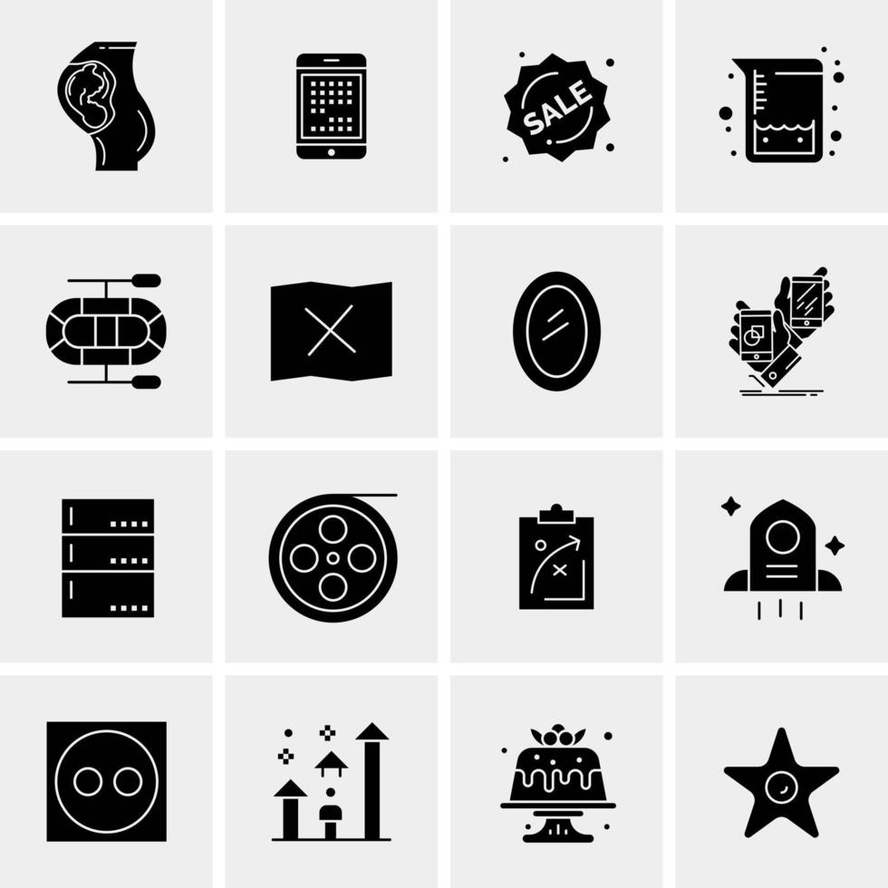 16 Universal Business Icons Vector Creative Icon Illustration to use in web and Mobile Related project