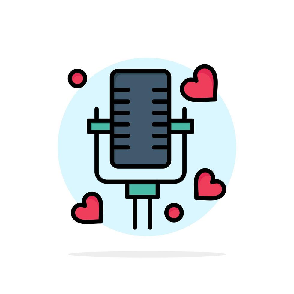 Talking Love Married Wedding Abstract Circle Background Flat color Icon vector