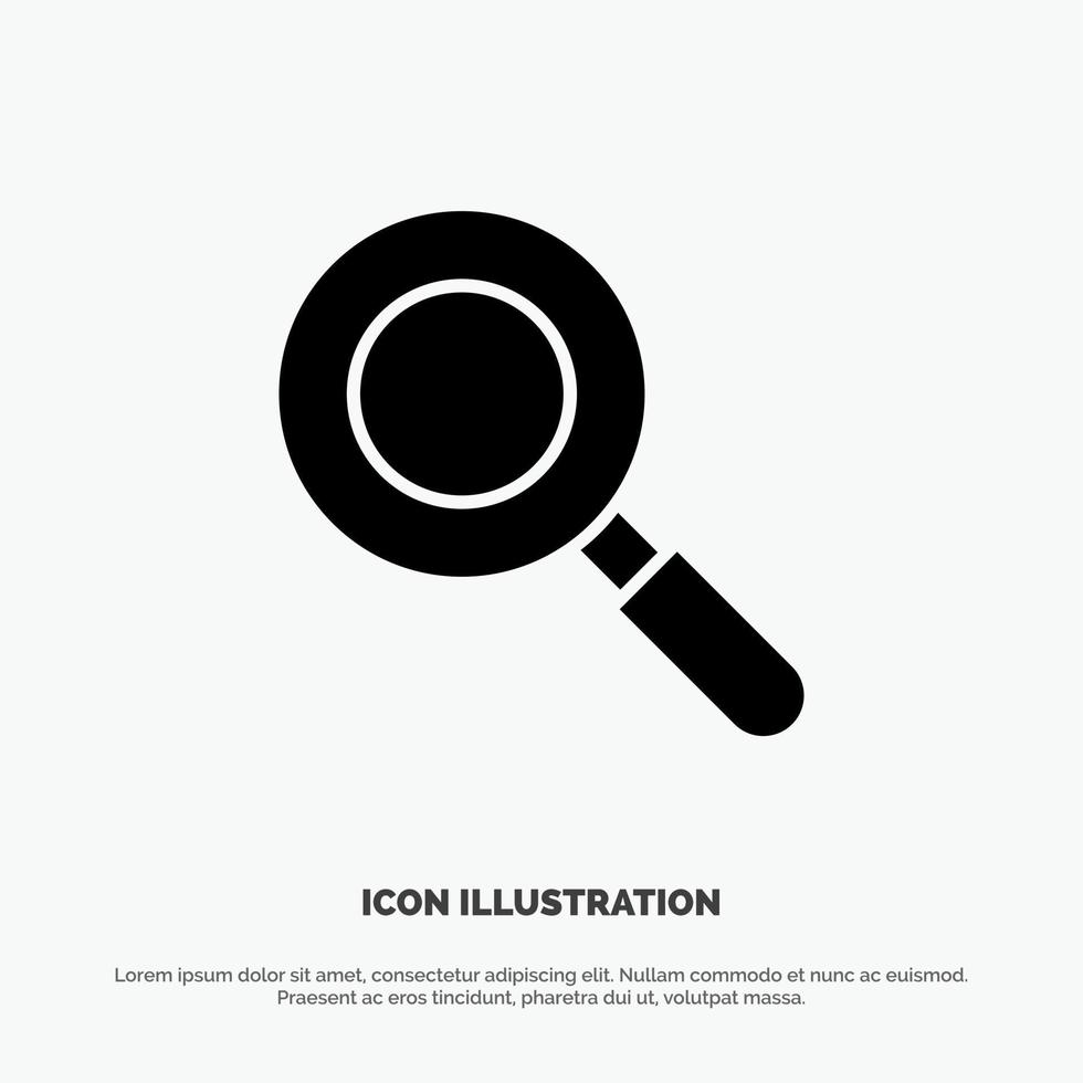Search Research Find solid Glyph Icon vector