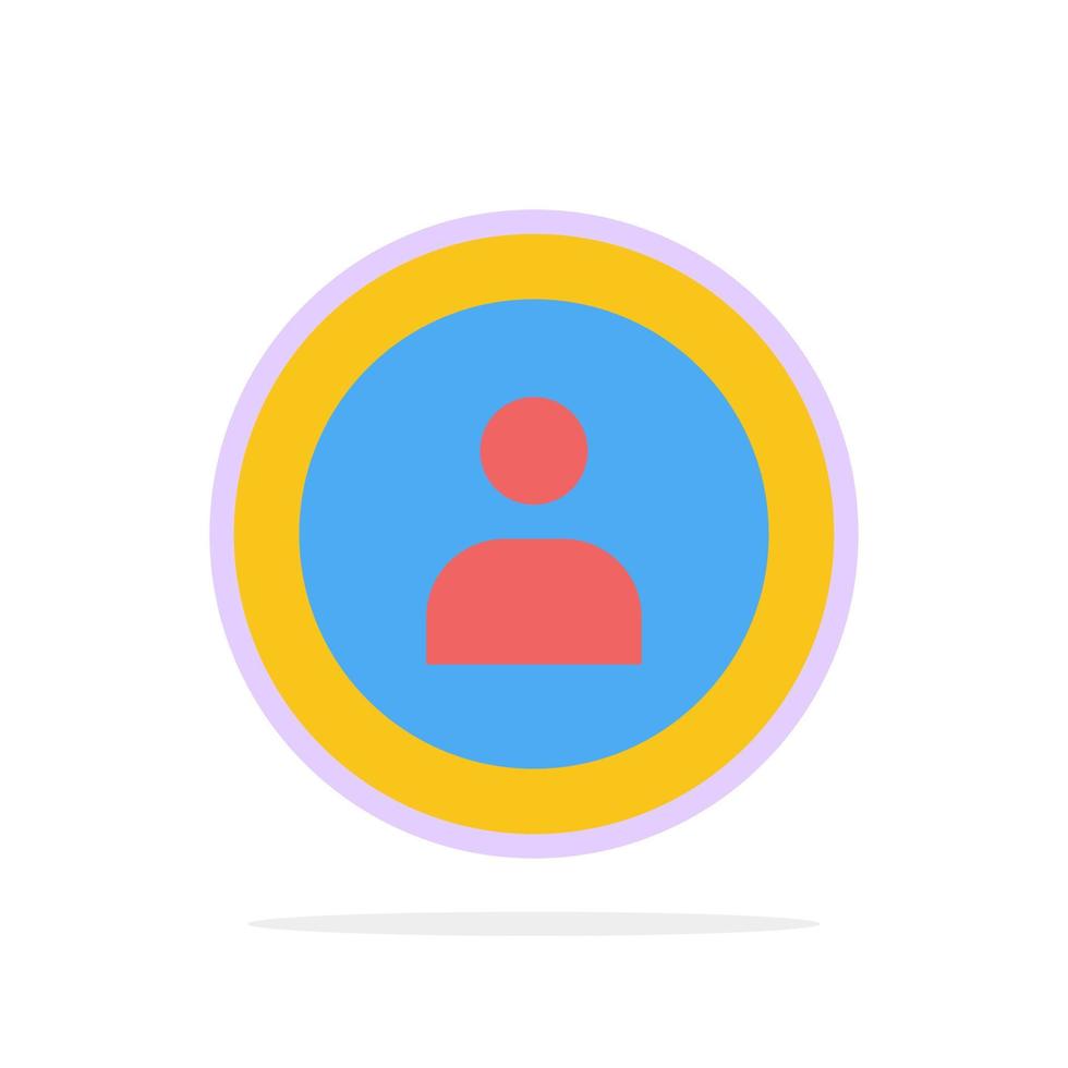 Interface Navigation User Abstract Circle Background Flat color Icon vector