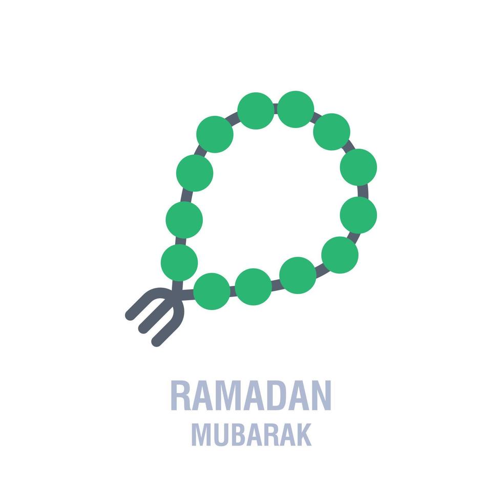 Ramadan icons Muslim islam prayer and ramadan kareem thin line icons set Modern flat style symbols isolated on white for infographics or web use vector