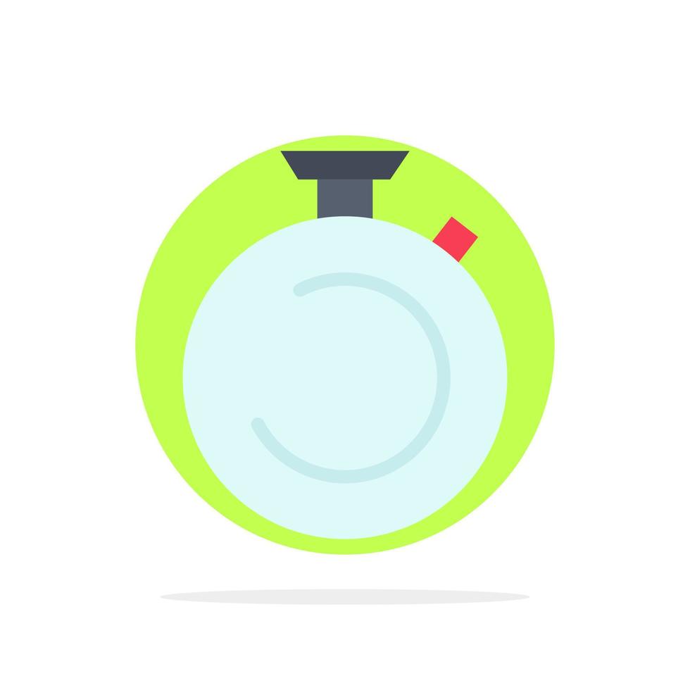 Compass Clock Stopwatch Timer Watch Abstract Circle Background Flat color Icon vector