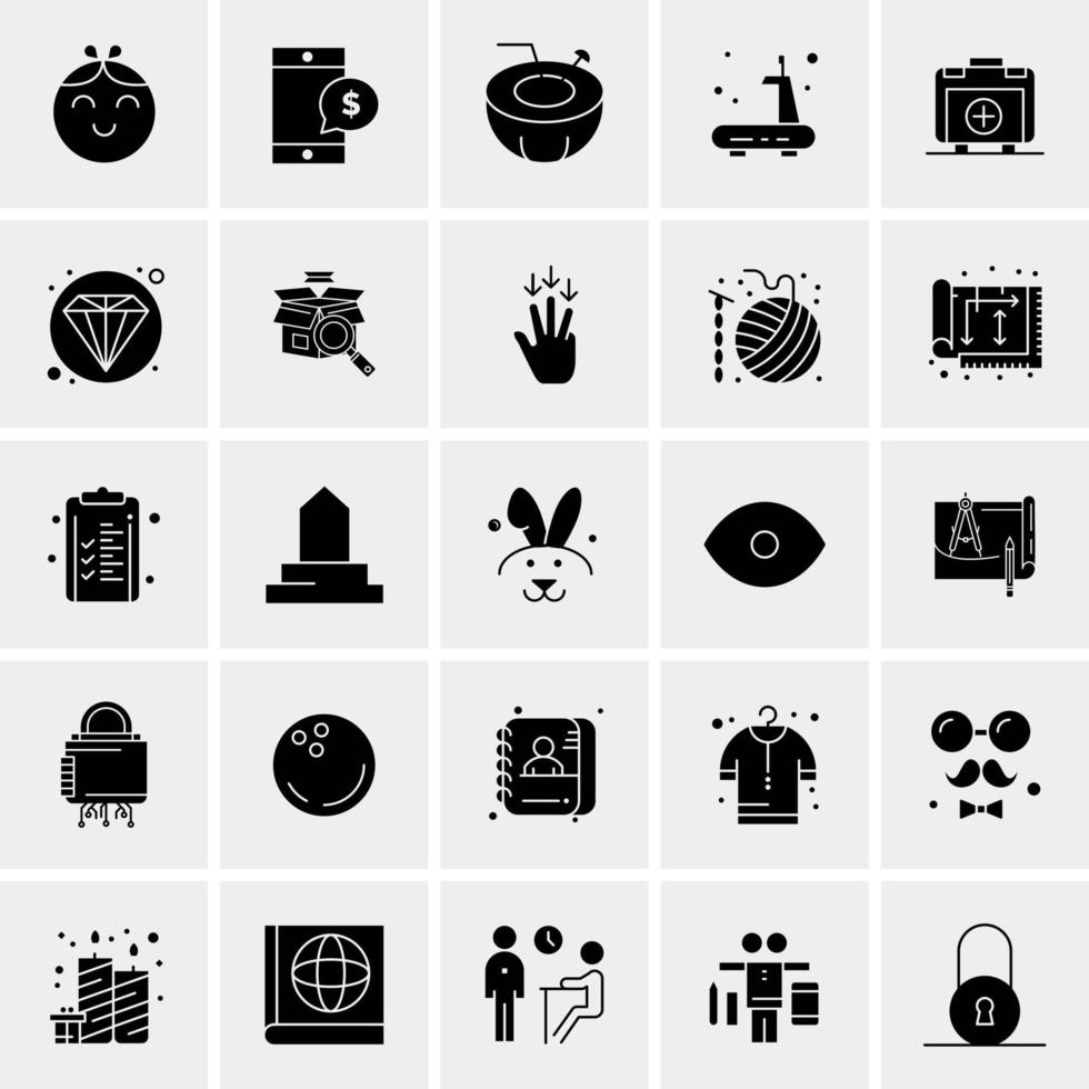 25 Universal Business Icons Vector Creative Icon Illustration to use in web and Mobile Related project