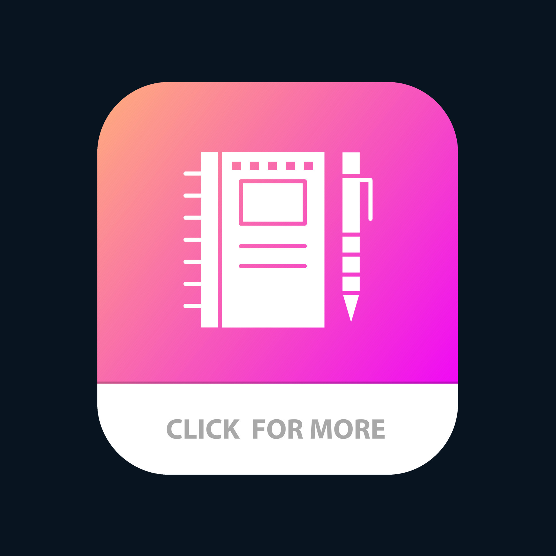 Sketch Notebook Drawing Notebook Pencil Sketch Mobile App Button