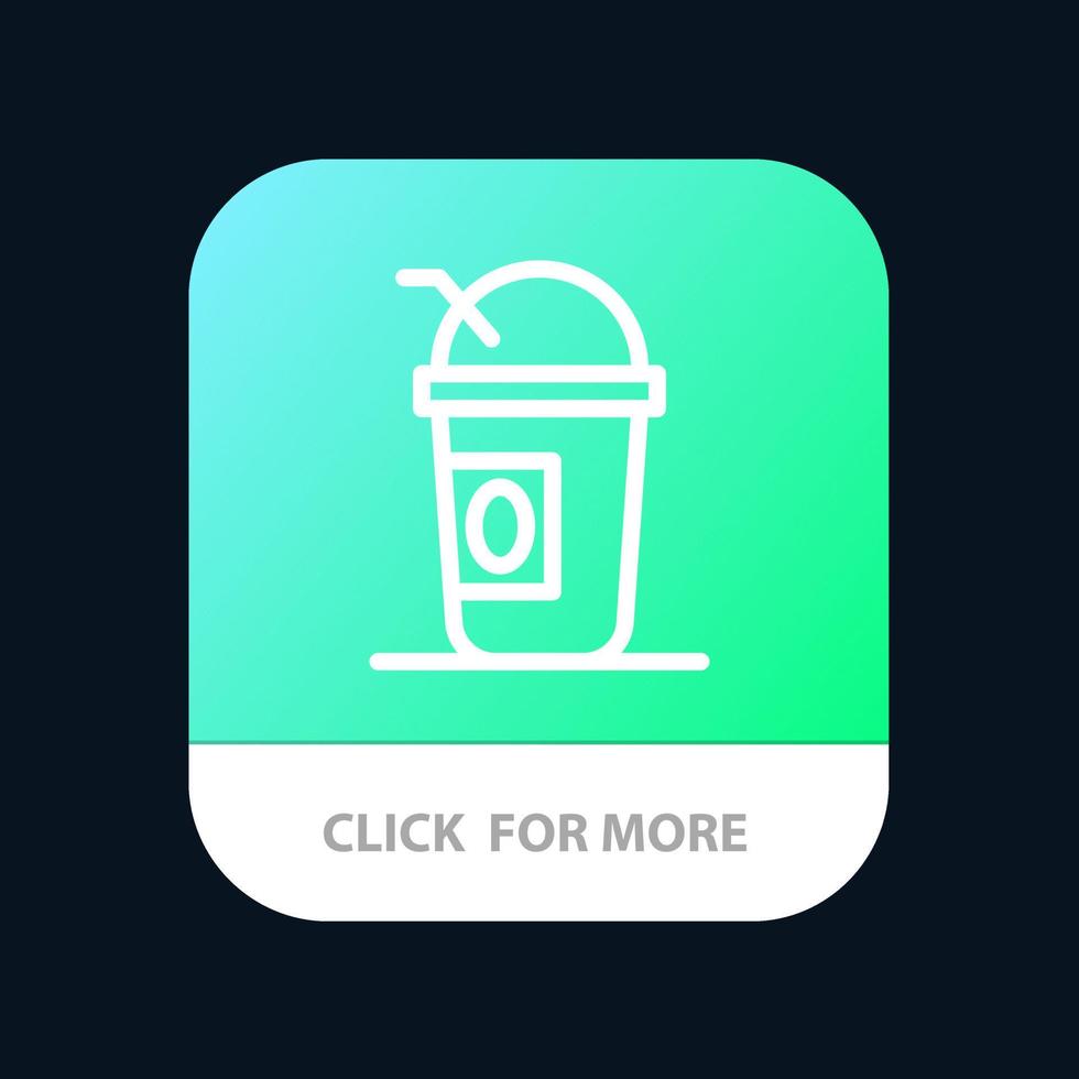 America American Lemonade States Mobile App Button Android and IOS Line Version vector