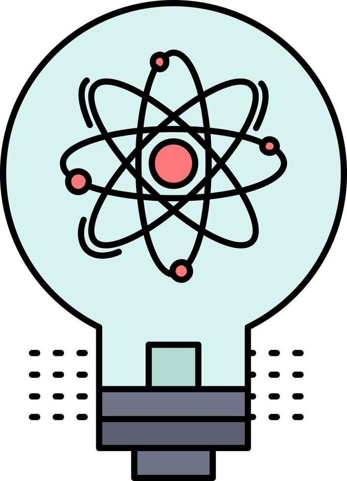 idea innovación luz solución inicio color plano icono vector