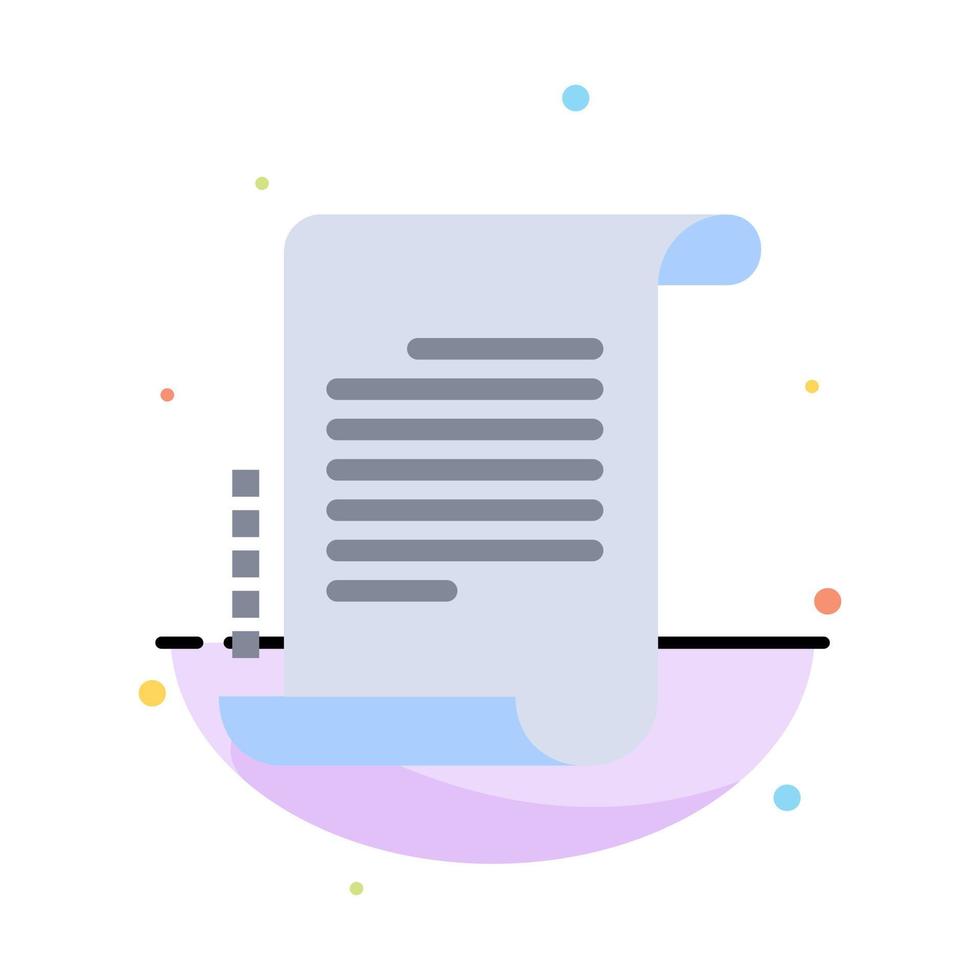 Decree Novel Scenario Screenplay Abstract Flat Color Icon Template vector