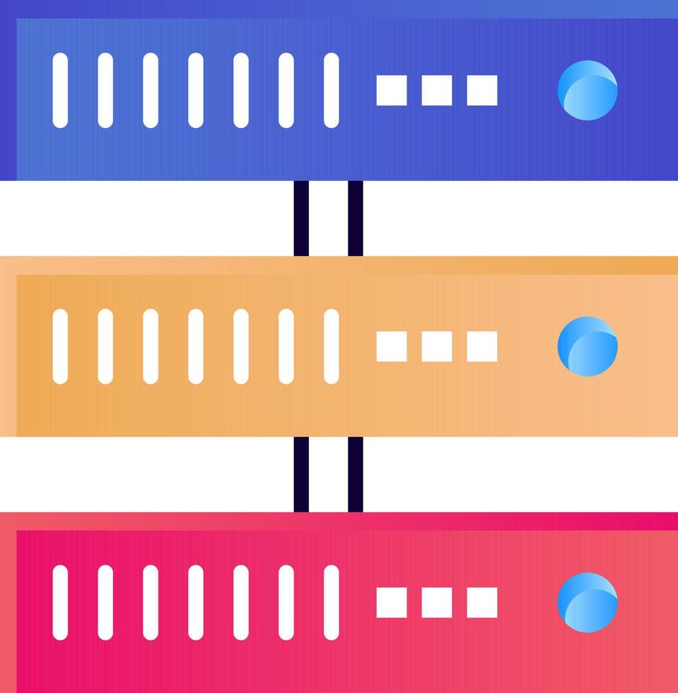 Computing Data Storage Network  Flat Color Icon Vector icon banner Template