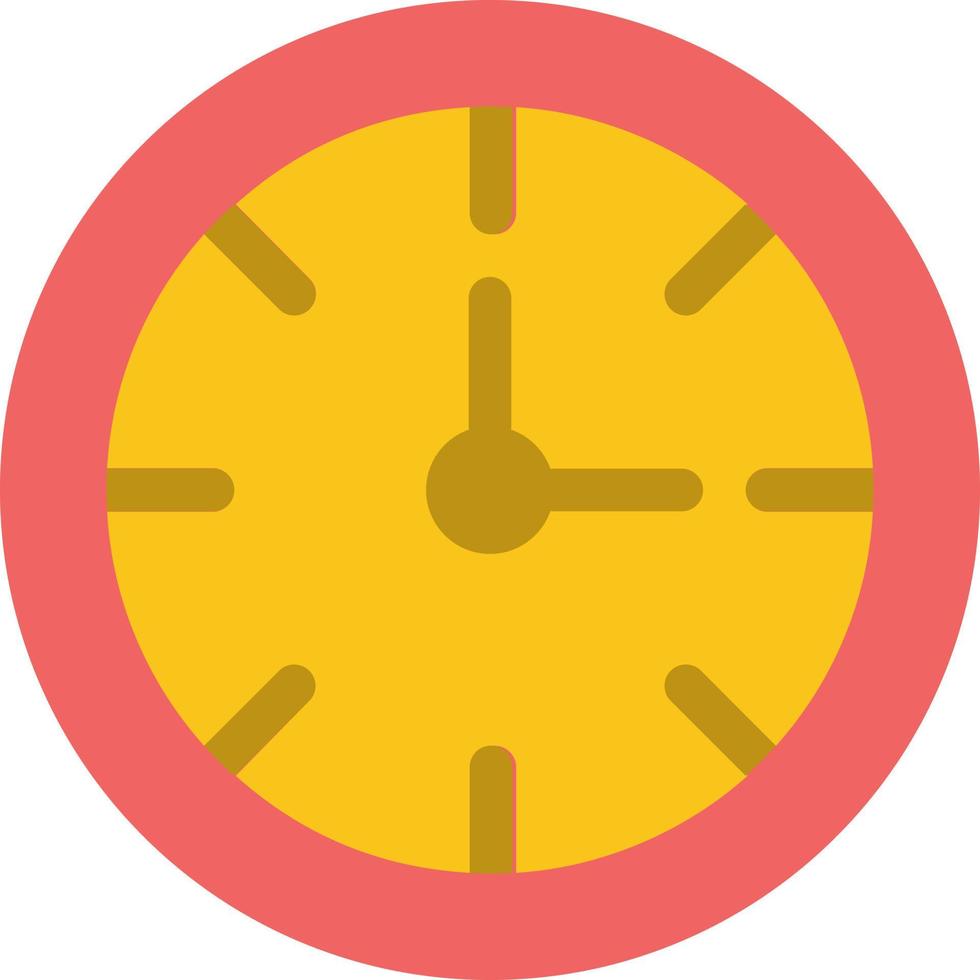 Alarm Clock Stopwatch Time  Flat Color Icon Vector icon banner Template