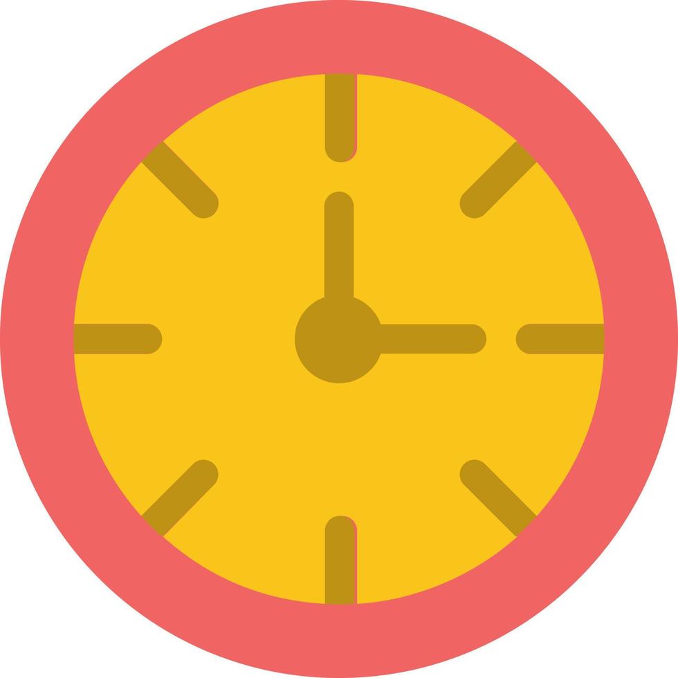 Alarm Clock Stopwatch Time  Flat Color Icon Vector icon banner Template