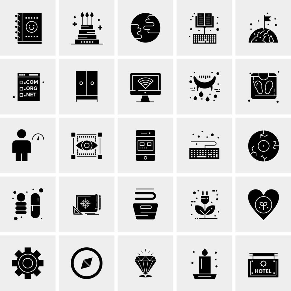 25 Universal Business Icons Vector Creative Icon Illustration to use in web and Mobile Related project