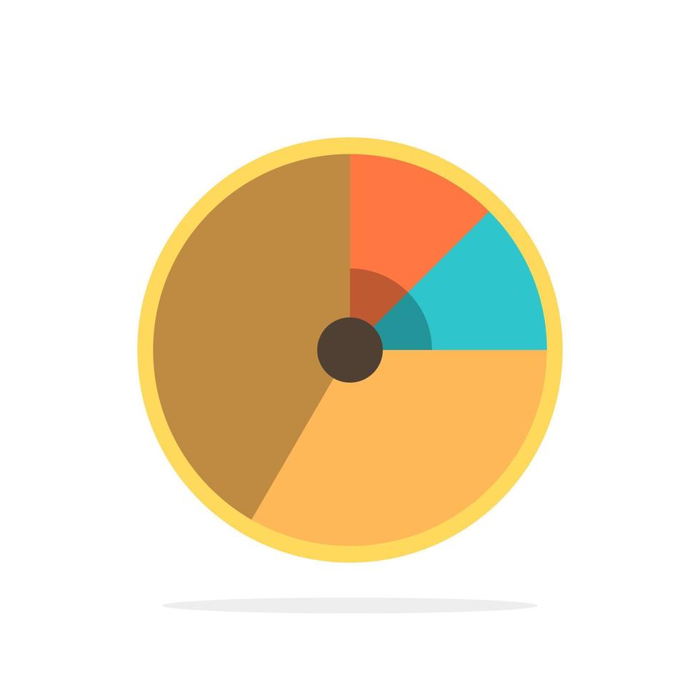 Pie Business Chart Diagram Finance Graph Statistics Abstract Circle Background Flat color Icon vector