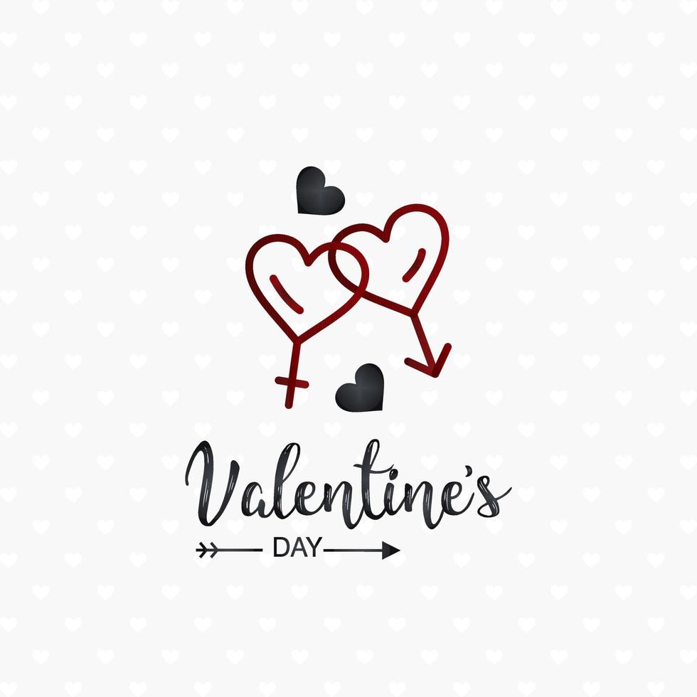 Valentine Abstract Background vector