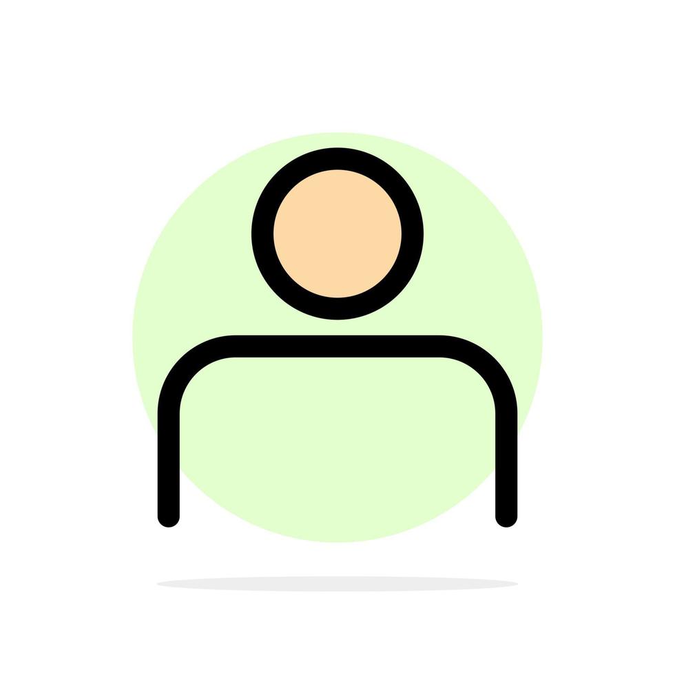 Instagram People Profile Sets User Abstract Circle Background Flat color Icon vector