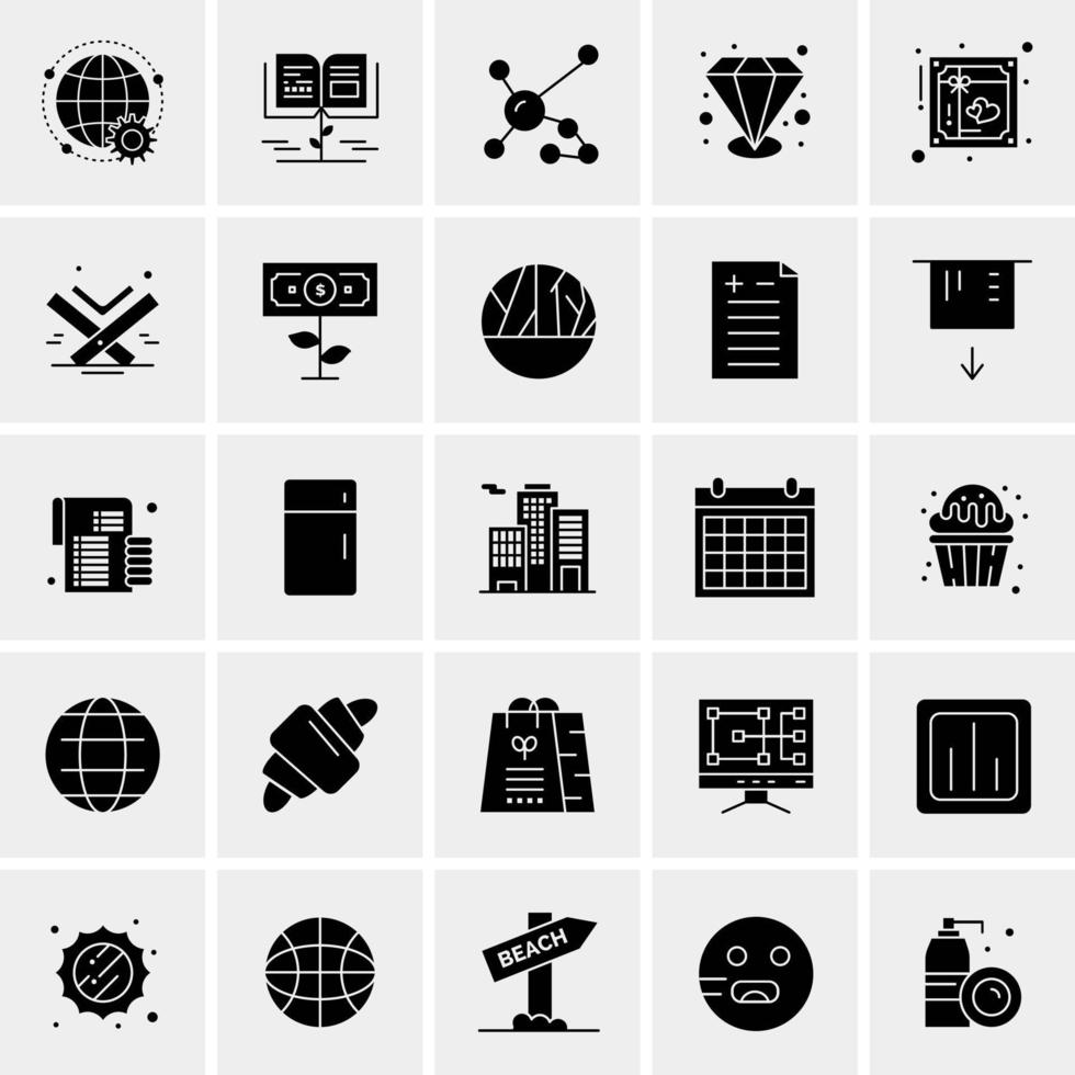 25 Universal Business Icons Vector Creative Icon Illustration to use in web and Mobile Related project