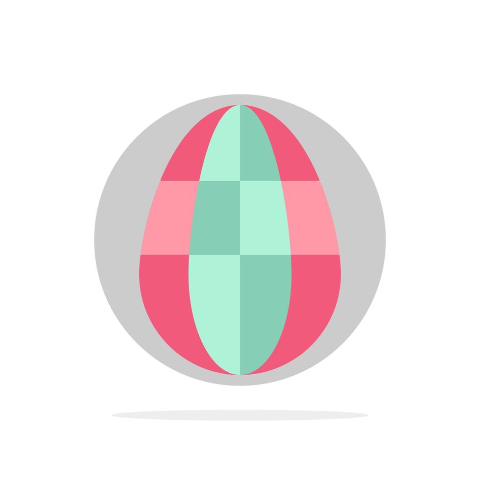 Egg Easter Holiday  Abstract Circle Background Flat color Icon vector