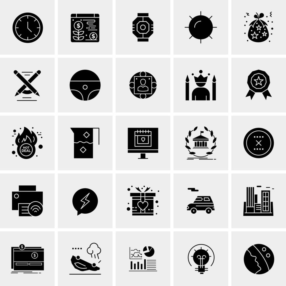 25 Universal Business Icons Vector Creative Icon Illustration to use in web and Mobile Related project