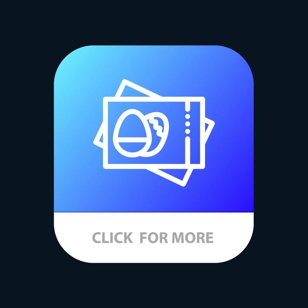 pass board huevo tarjeta de pascua botón de aplicación móvil versión de línea android e ios vector