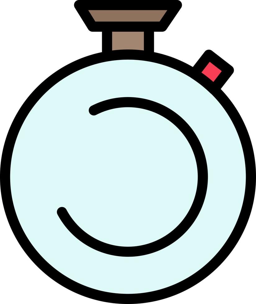 brújula reloj cronómetro temporizador reloj color plano icono vector icono banner plantilla