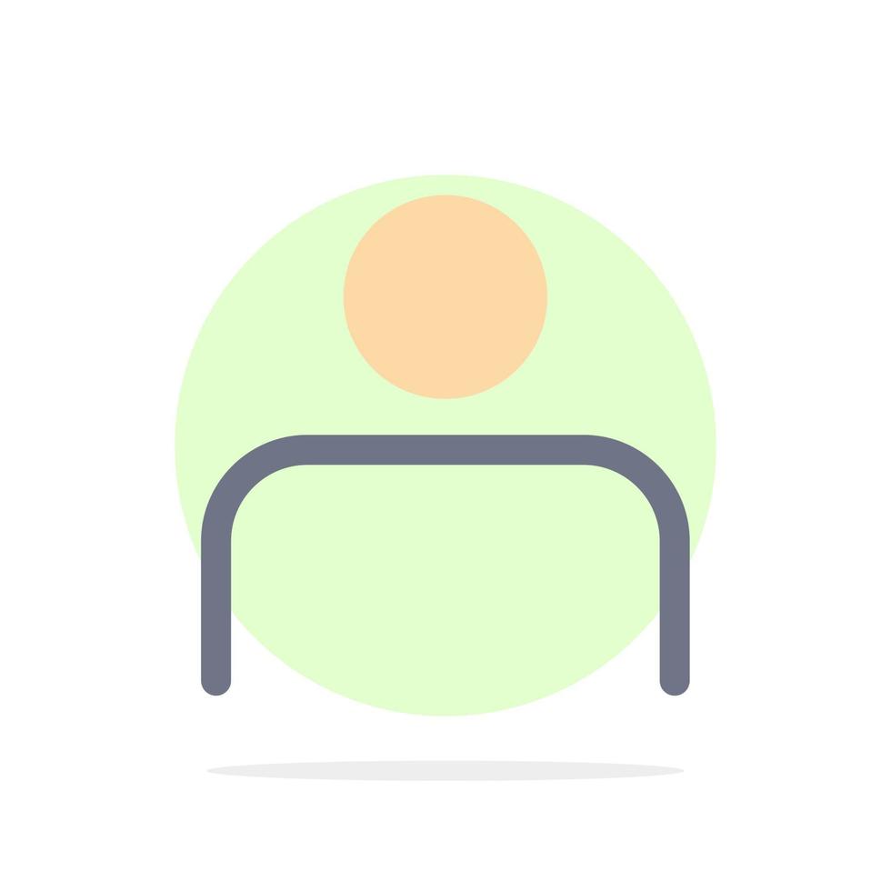 Instagram People Profile Sets User Abstract Circle Background Flat color Icon vector