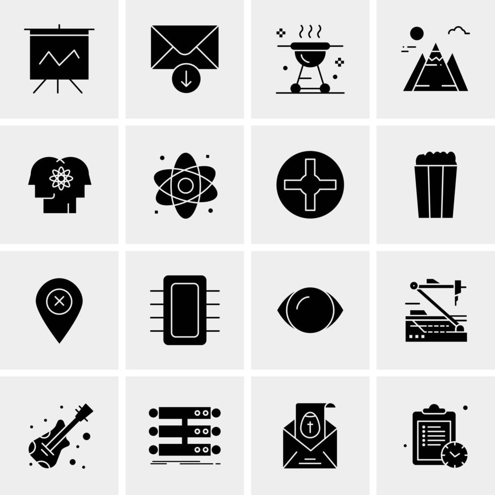 16 Universal Business Icons Vector Creative Icon Illustration to use in web and Mobile Related project