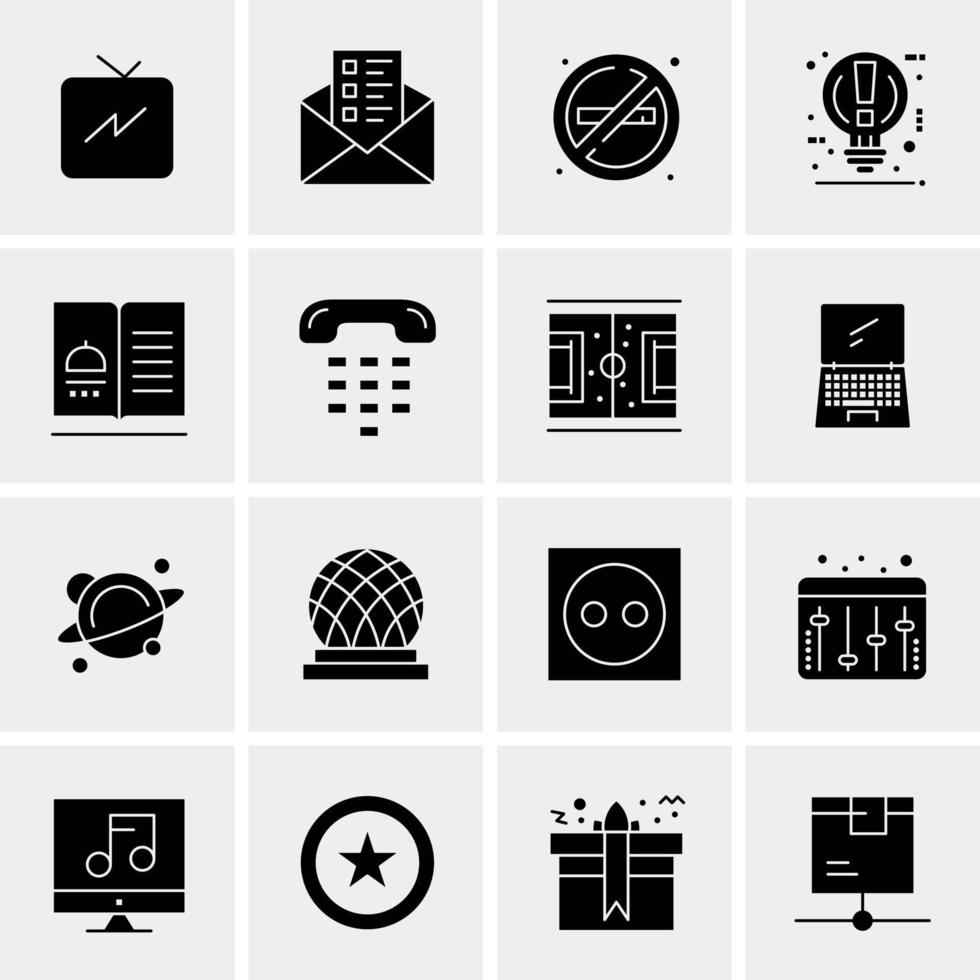 16 Universal Business Icons Vector Creative Icon Illustration to use in web and Mobile Related project