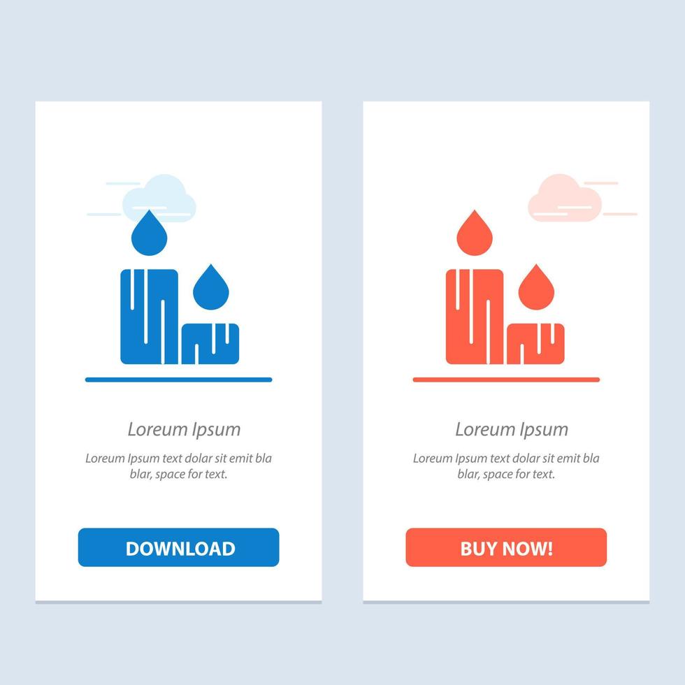 Candle Fire Easter Nature  Blue and Red Download and Buy Now web Widget Card Template vector