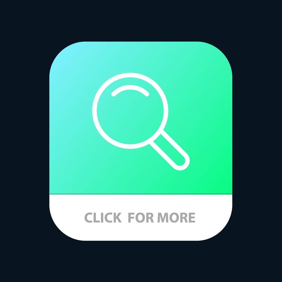 Expanded Search Ui Mobile App Button Android and IOS Line Version vector