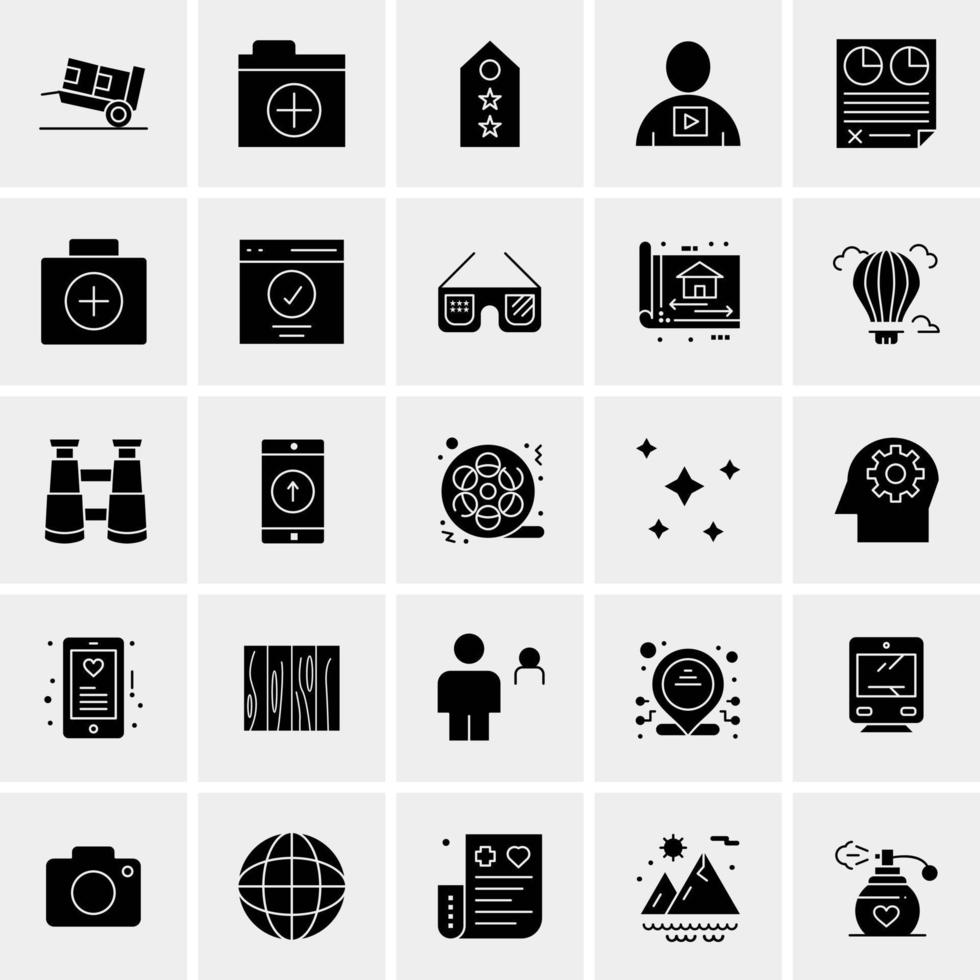 25 Universal Business Icons Vector Creative Icon Illustration to use in web and Mobile Related project