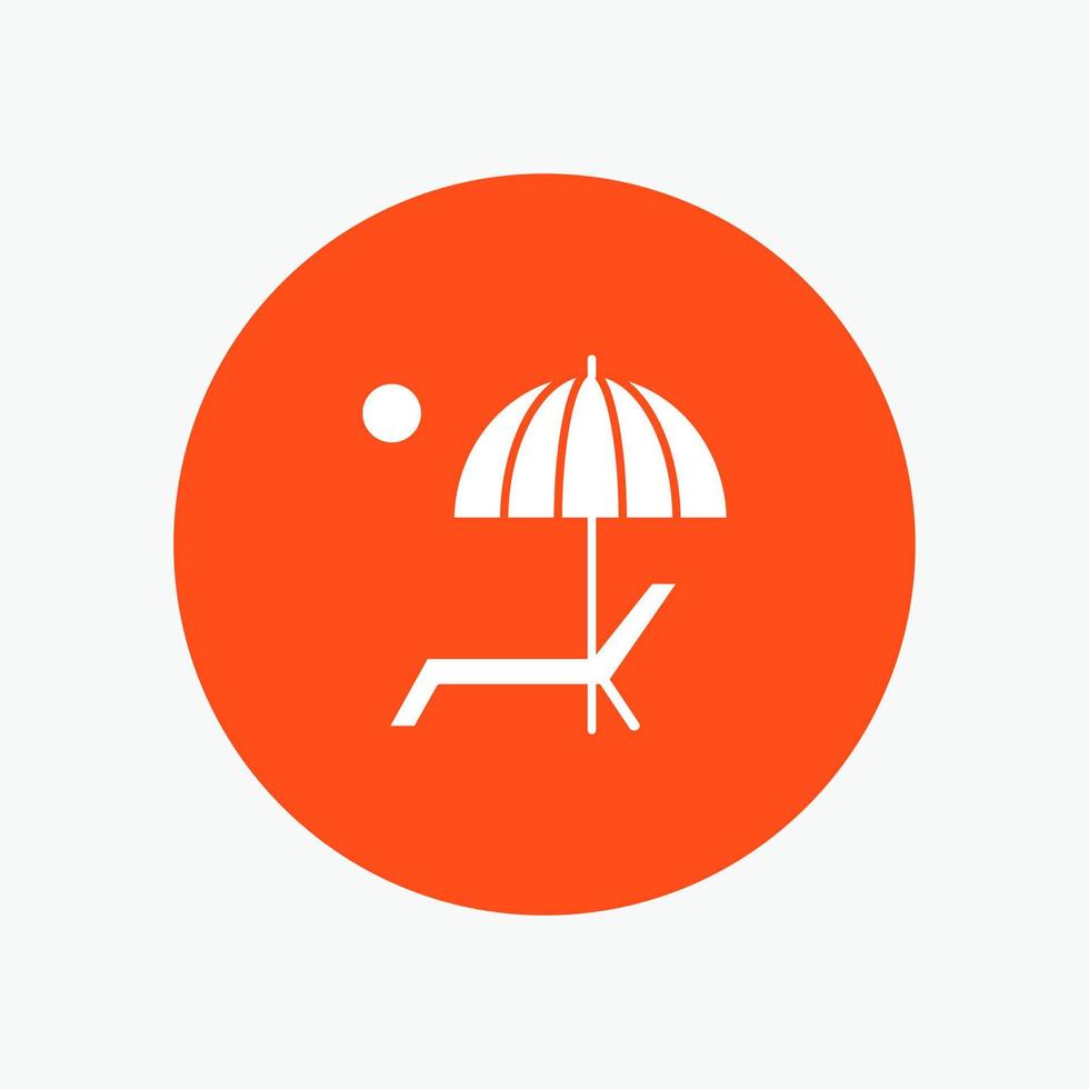 Beach Umbrella Bench Enjoy Summer vector