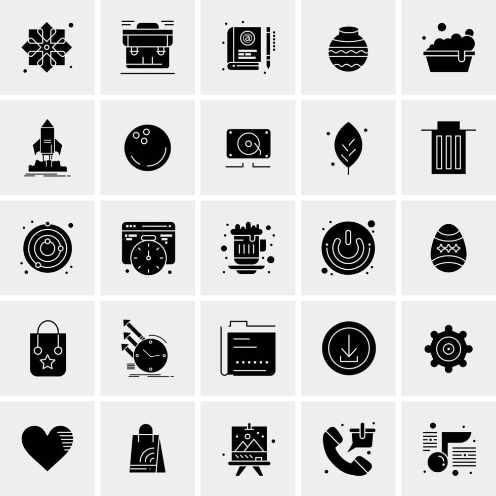 25 Universal Business Icons Vector Creative Icon Illustration to use in web and Mobile Related project