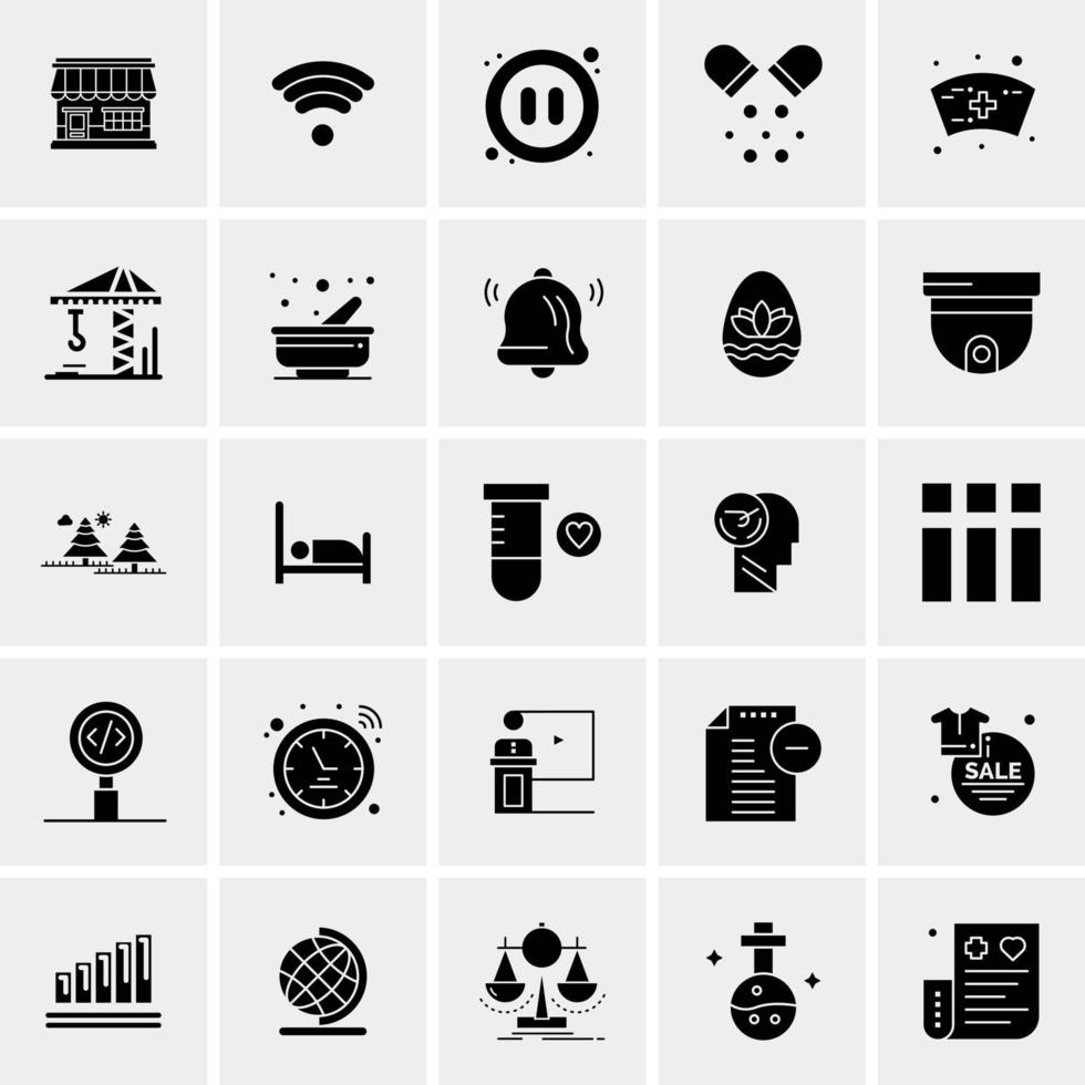 25 Universal Business Icons Vector Creative Icon Illustration to use in web and Mobile Related project