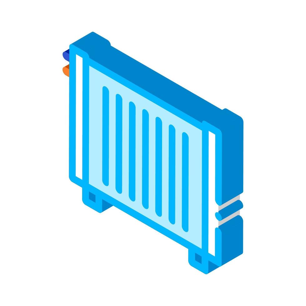 Home Water Radiator Heating Equipment isometric icon vector