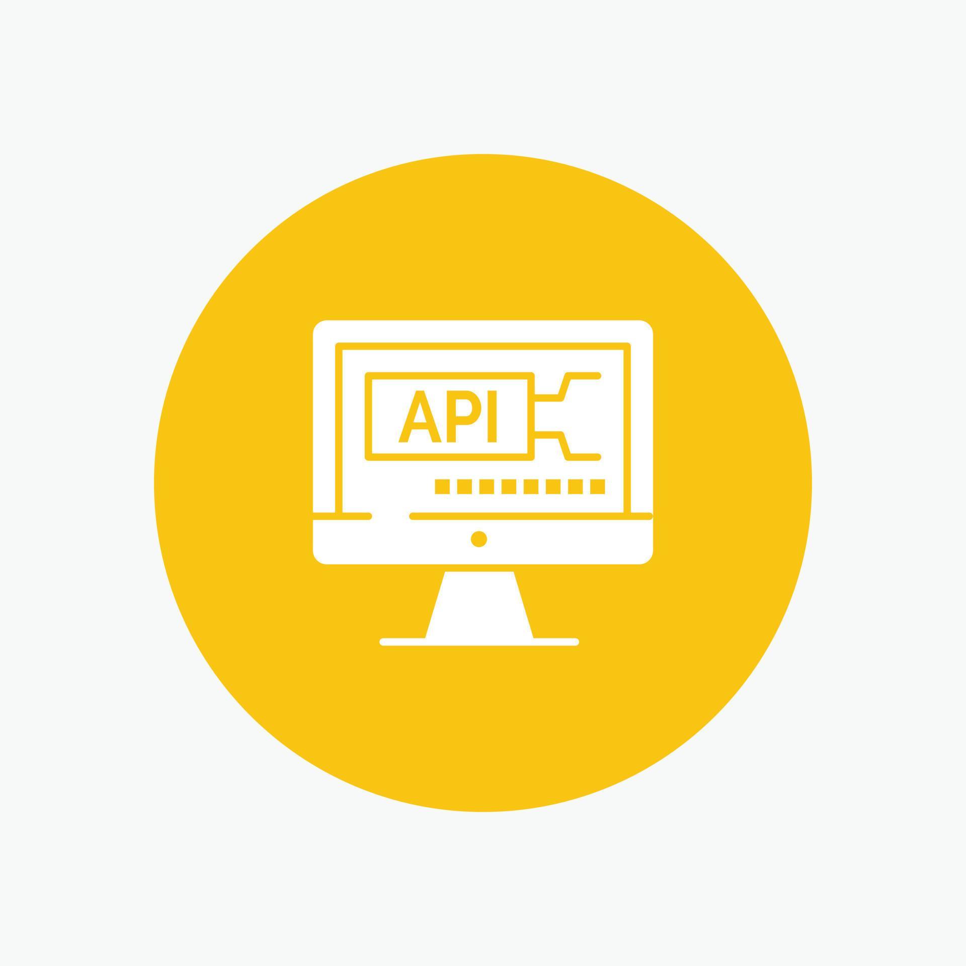 Computer Code Coding Education white glyph icon 18032028 Vector Art at ...