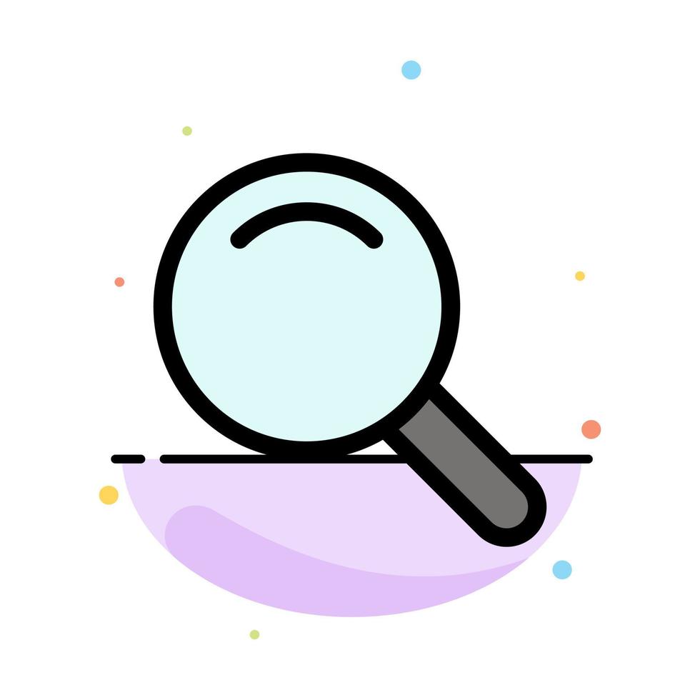 Expanded Search Ui Abstract Flat Color Icon Template vector