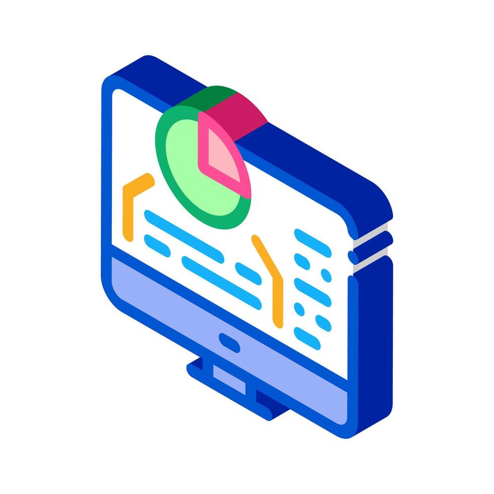 chart infographic success identity isometric icon vector illustration