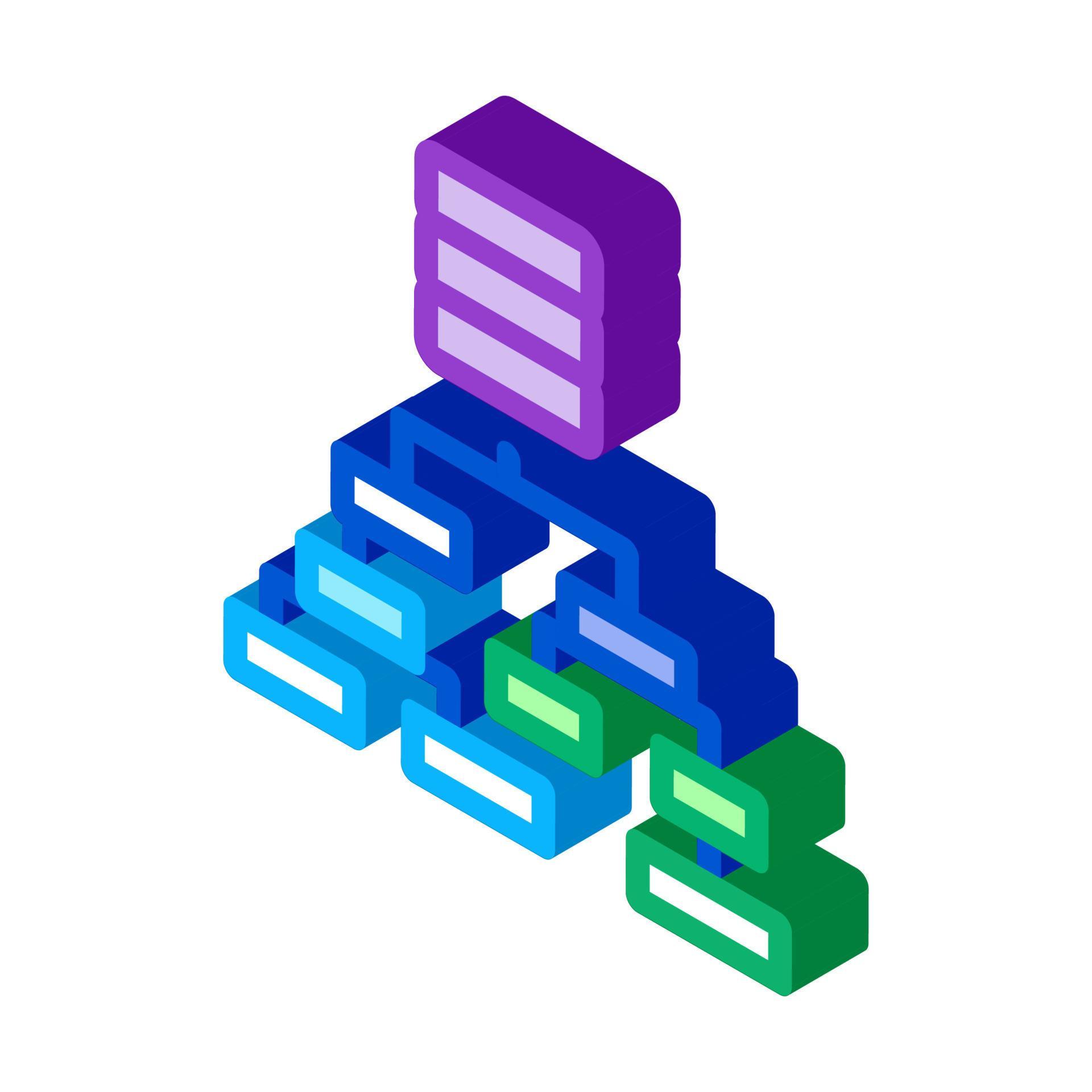 classification of machine learning isometric icon vector illustration ...