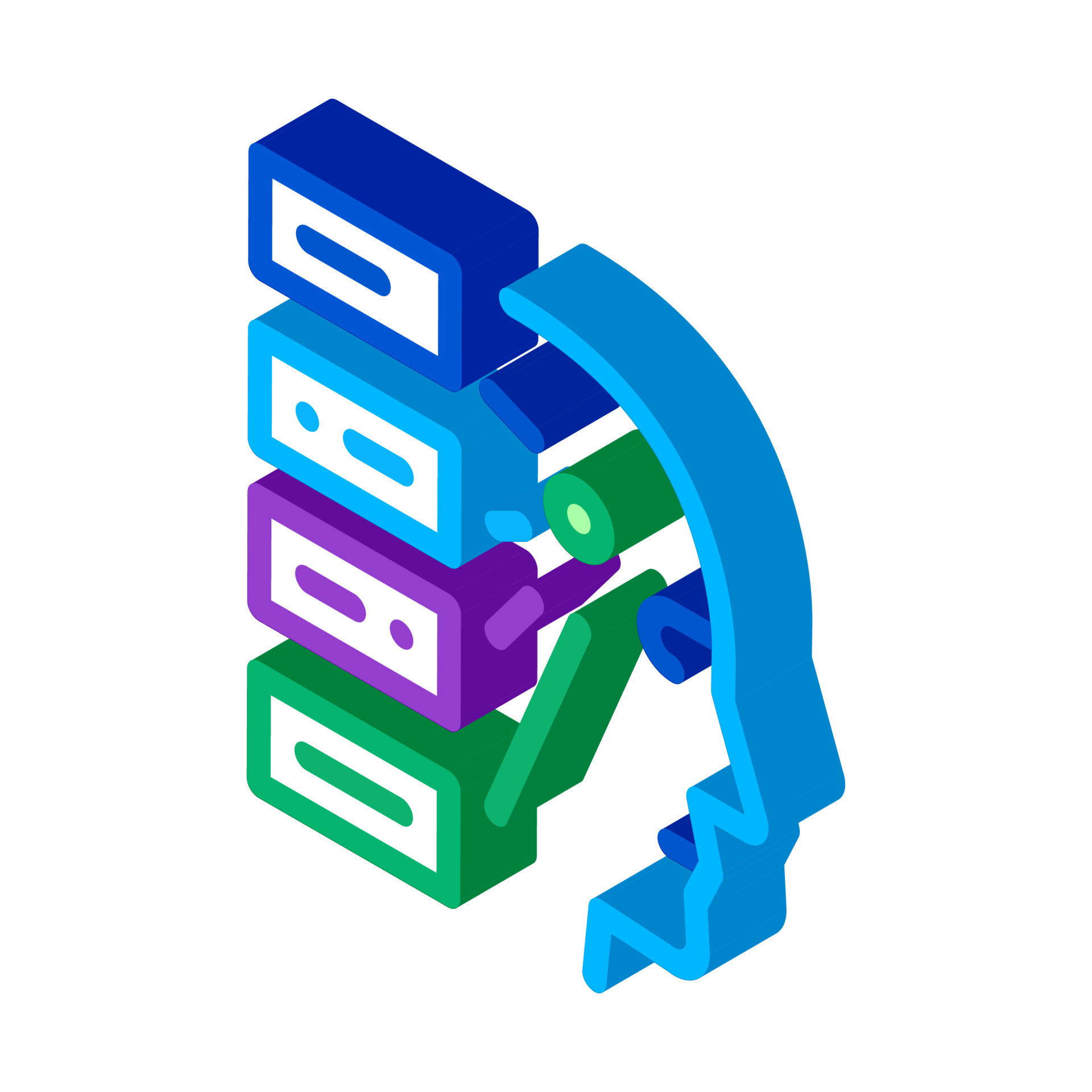 algorithm machine learning isometric icon vector illustration 18032205 ...