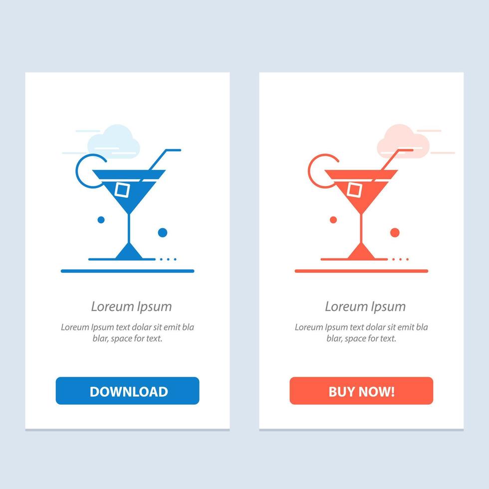 Glass Drink Wine Spring  Blue and Red Download and Buy Now web Widget Card Template vector