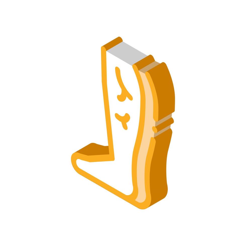leg with varicose veins isometric icon vector illustration
