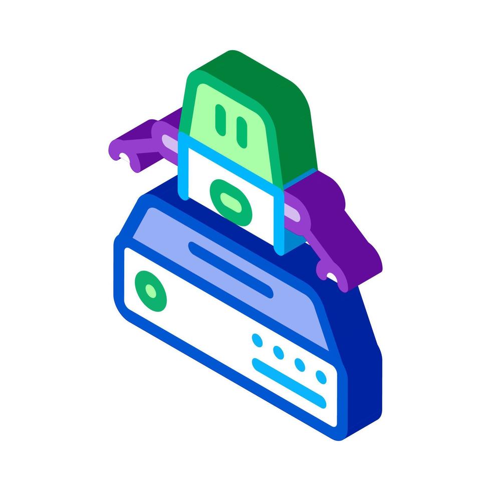 automation machine learning isometric icon vector illustration 18032669 ...