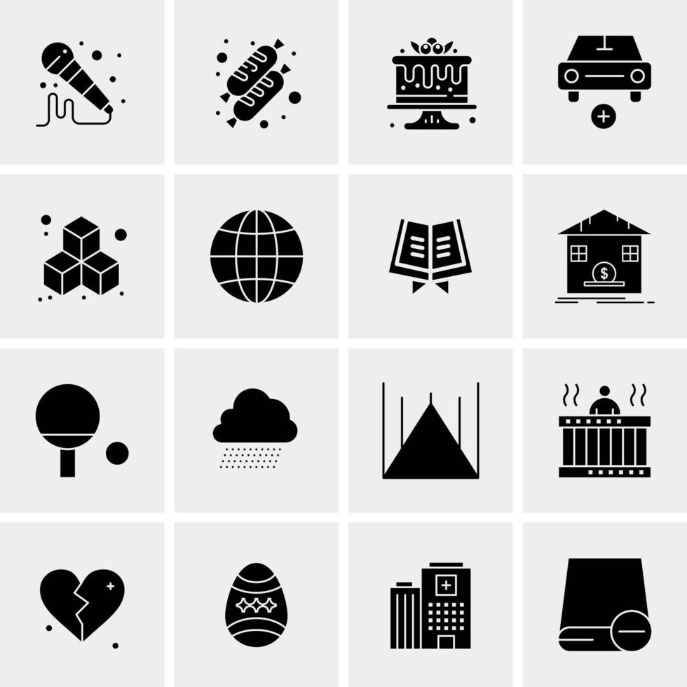 16 Universal Business Icons Vector Creative Icon Illustration to use in web and Mobile Related project